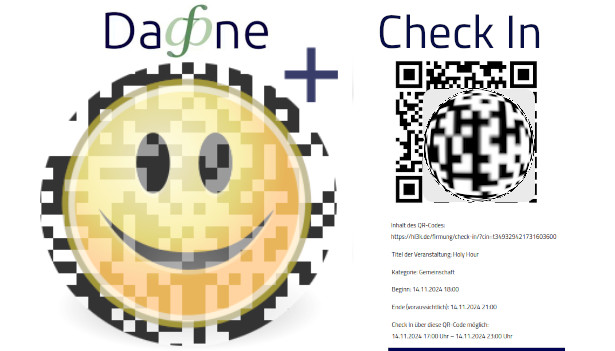 Darstellung des QR-CheckIn in DaFne, der Digital Assistierten Firmvorbereitung in Eigenverantwortung